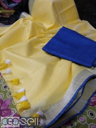 Linen sarees available in Kochi 0 