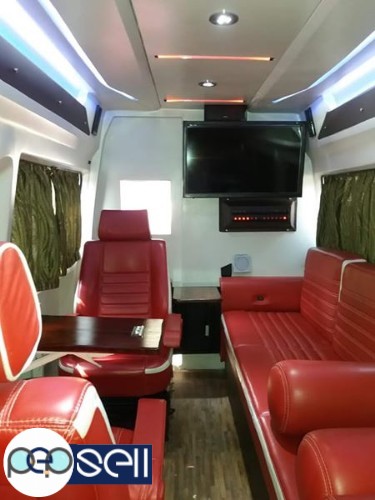 Tempo Traveler caravan for rent 9 seater Rs. 27 per km 1 