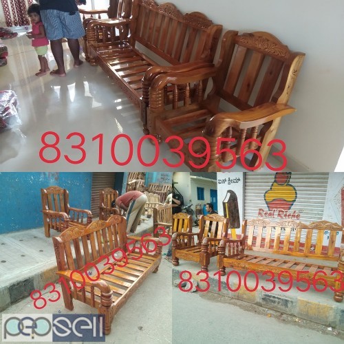 Assam teak wood sofas directly home delivery 3 