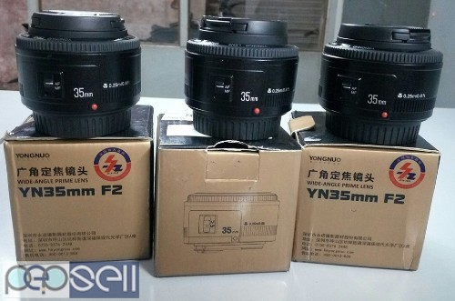 Yongnuo 35mm lens for canon available for sale 0 