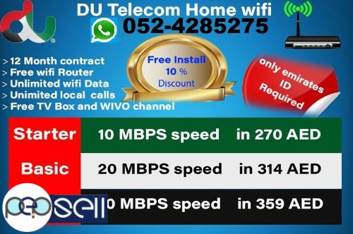 DU WIFI HOME INTERNET PACKAGES FREE INSTALLATION AND 10% MONTHLY DISCOUNT 2 