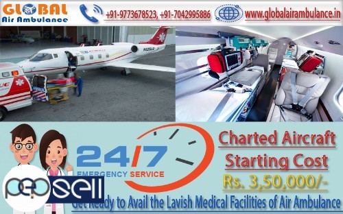 Global Air Ambulance in Lucknow with Specialized Medical Team 0 