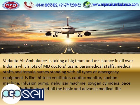 MPM Air Ambulance in Guwahati with Medical Support 0 