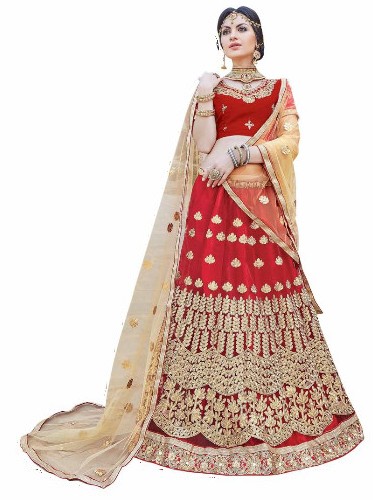 Mirraw Offering Maroon Color Lehengas At Best Prices 0 