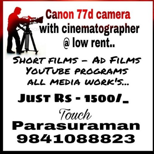 Canon 77d Camera  for rent at Chennai 0 