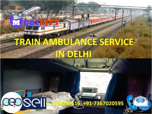 Get Top Class ICU Care Train Ambulance Service in Delhi by Medilift 0 