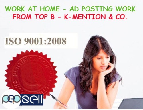 Copy-Paste Work At Home-Ad Posting Franchisee Oppurtunity in Jaipur K-Mention 0 