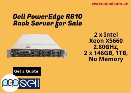 Dell PowerEdge R610 2 x Intel Xeon X5660 Rack Server for Sale in UAE 0 