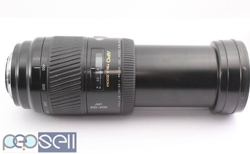 Minolta 100-400 APO Sony Amount Lens Mint Condition at Mannuthy, Thrissur 4 