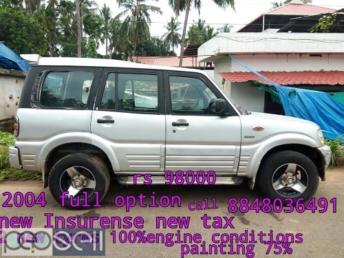 2004 Mahindra Scorpio new tax new Insurance at Thrissur Mannuthy 0 