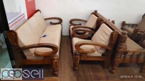 Teak wood sofa set at factory price 3 