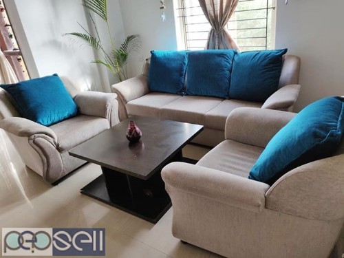 3 + 2 sofa set with 5 cushions for sale 1 