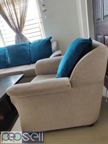 3 + 2 sofa set with 5 cushions for sale 2 