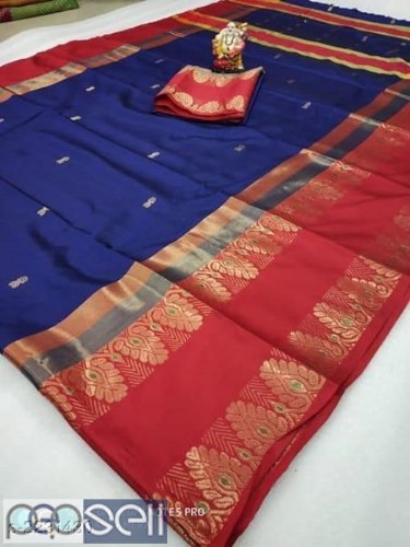 Fancy cotton silk sarees available 5 
