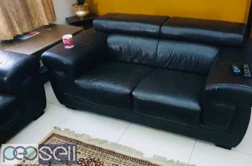 Damro leather sofa set for sale at Bengaluru 2 