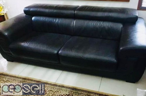 Damro leather sofa set for sale at Bengaluru 4 