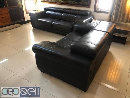 Damro leather sofa set for sale at Bengaluru 5 