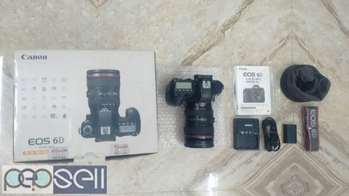 CANON 6d with 24-105mm lens and full kit box battery charger.. Good condition 0 