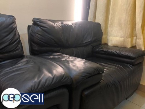 3+1+1 pure leather sofa available 0 