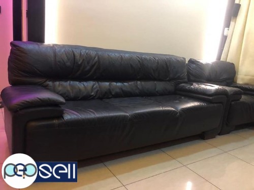 3+1+1 pure leather sofa available 1 