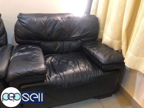 3+1+1 pure leather sofa available 5 