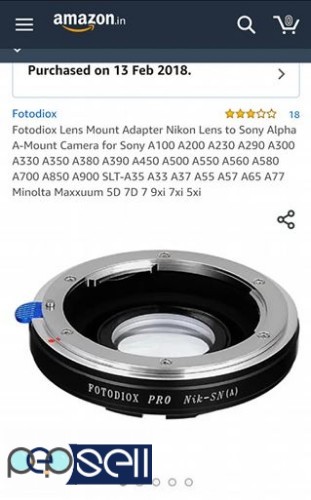 Sony A mount to Nikon lens adapter 5 
