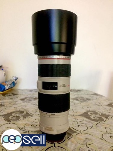 Canon 70-200 F4 IS L series USM Lens with original Hood. 0 
