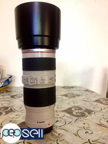 Canon 70-200 F4 IS L series USM Lens with original Hood. 1 