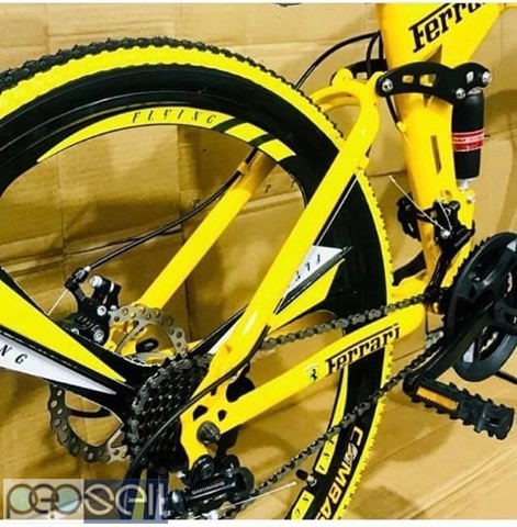 Yellow black folding cycle available 2 