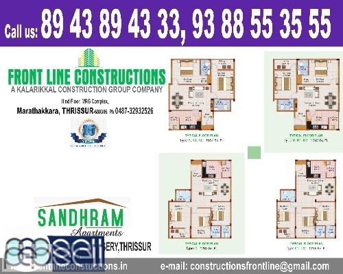 FRONT LINE CONSTRUCTIONS THRISSUR-3 Bed Room Villas, Marathakkara Thrissur 4 