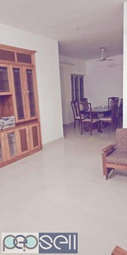 Furnished flat for rent, 3 bhk, Kaloor, rent 29k 3 