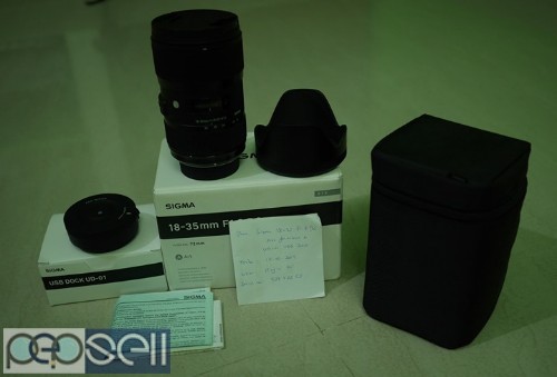 Sigma ART 18-35 mm F1.8 DC HSM Lens for Nikon + Sigma Dock UD-01 for Nikon 5 