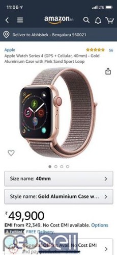 Apple I watch Series 4(40MM) Cellular 5months old 5 