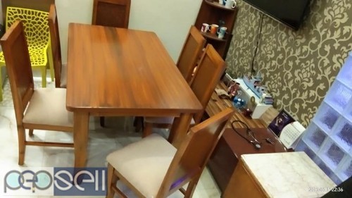 Teak wood Dining table I paid 53000at Damro I am selling for 20000 1 