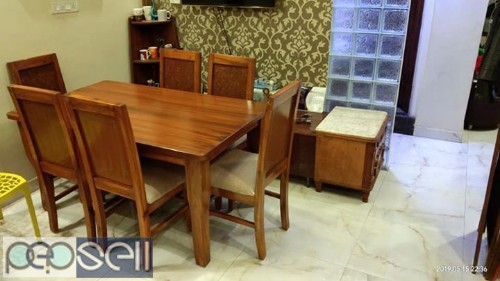 Teak wood Dining table I paid 53000at Damro I am selling for 20000 3 