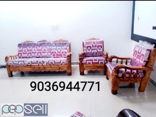 The star furniture bangalore 3+1+1 sofa with cushion for sale 4 