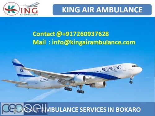 Finest Air Ambulance Service in Bokaro with Full Medical Support by King 0 