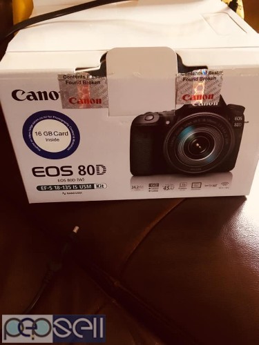 Canon EOS 80d with 50mm prime lens and 18-35 lens. Brand new condition 1 