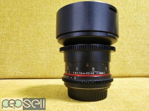 Samyang 14mm f3.1 wide angle lens for canon 2 
