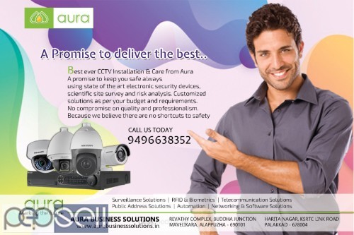 Aura - Leading CCTV Installation Service Alappuzha-Pathanamthitta-Palakkad-Coimbatore 0 