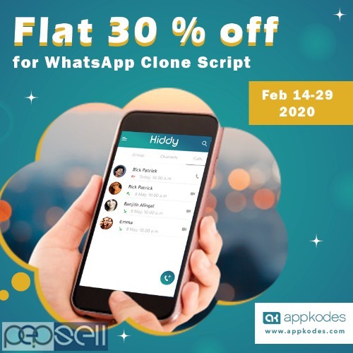 Efficient whatsapp clone script year-end sale offer | Appkodes 0 