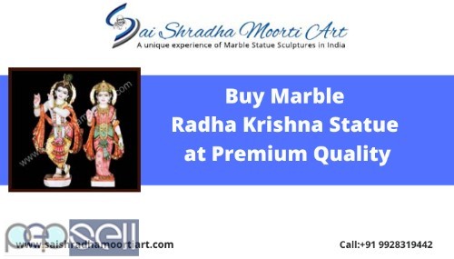 Buy Marble Radha Krishna Statue at Premium Quality 0 