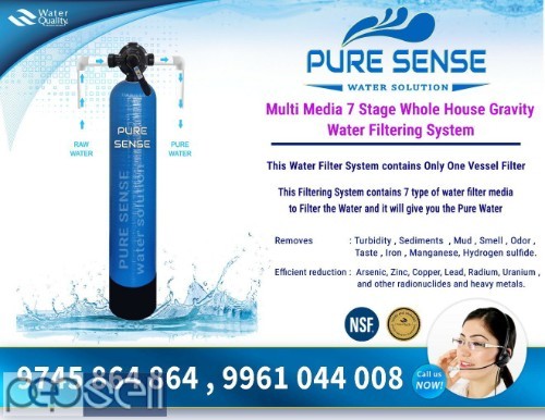 Multi-Media 7 stages Whole House Gravity Based Water Filtering Systems For Home 0 
