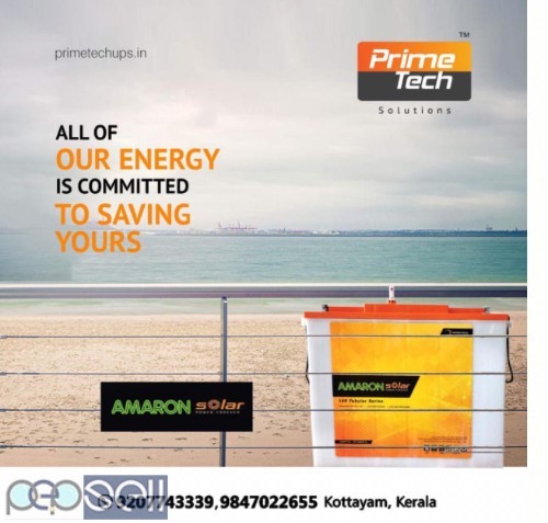 Prime Tech-Amaron Solar Battery Dealers Kottayam Pala Vaikom Changanacherry Ettumanoor Kaduthuruthy 5 