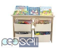 Toy Organiser with Bookshelf - Colours | Kids Storage Organizer 0 