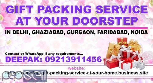 WEDDING GIFTS PACKING SERVICE AT YOUR HOME - 9213911456 0 