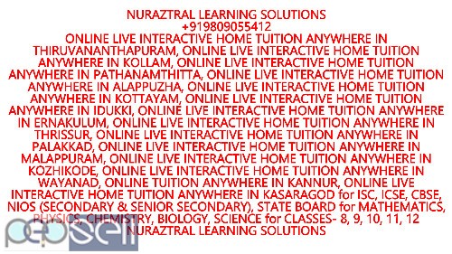 HOME TUITION IN THRISSUR- ICSE, CBSE, STATE BOARD STUDENTS of CLASSES:VIII, IX, X, XI, XII- NURAZTRAL LEARNING SOLUTIONS 2 