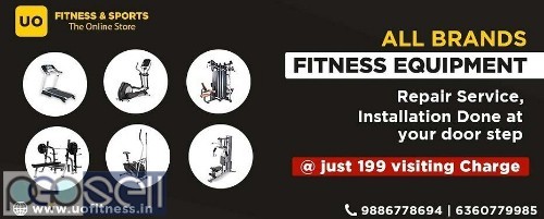 All Types Of Gym Fitness Equipments ! Repair ! Service  ! Installation Done at doorsteps 0 