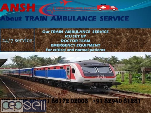 Get Train Ambulance Service from Ranchi with Medical Facility 0 