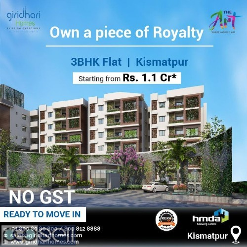 3 bhk flats for sale in bandlaguda jagir  | Giridhari Homes 0 